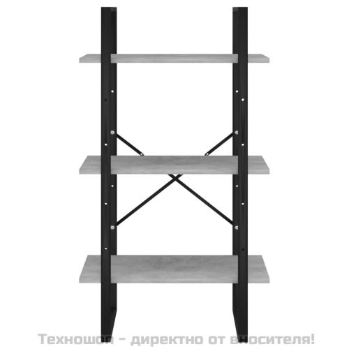 Стелаж за съхранение бетонно сив 60x30x105 см инженерно дърво