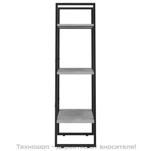 Стелаж за съхранение бетонно сив 60x30x105 см инженерно дърво