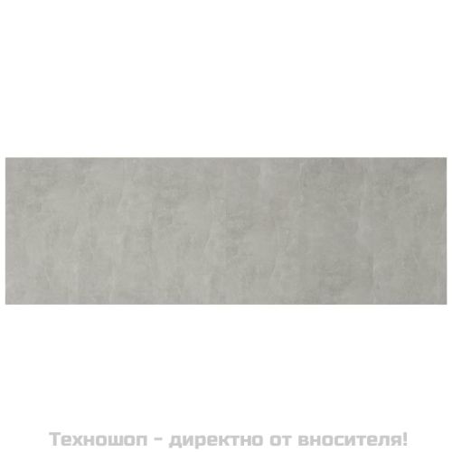 Стенна табла за легло бетонно сив 240x1,5x80 см инженерно дърво