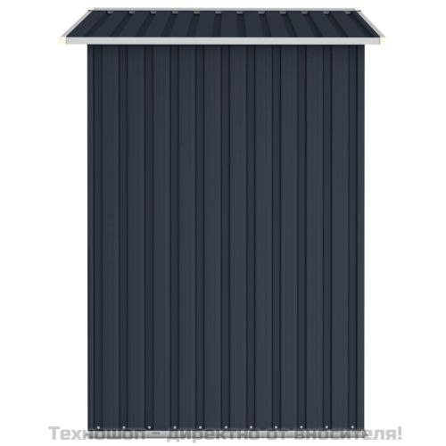 Градинска барака, антрацит, 205x129x183 см, поцинкована стомана