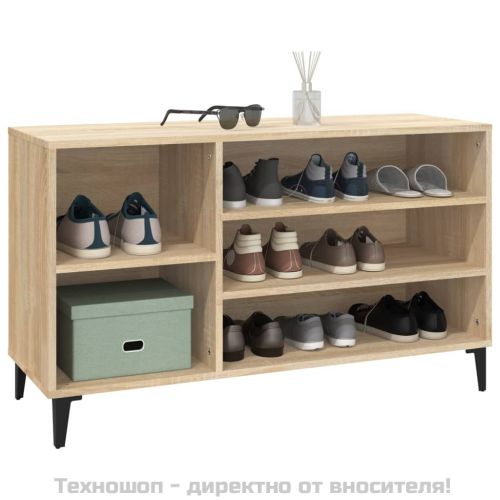 Шкаф за обувки, дъб сонома, 102x36x60 см, инженерно дърво