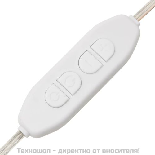 Тоалетка с LED, кафяв дъб, 86,5x35x136 см