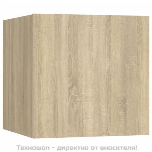 ТВ шкаф за стенен монтаж, дъб сонома, 30,5x30x30 см