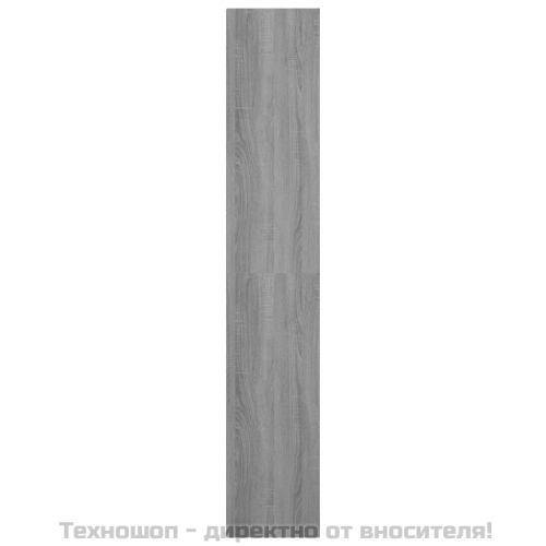 Библиотека, сив сонома, 36x30x171 см, инженерно дърво