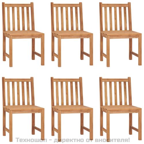 Градински комплект за хранене, 7 части, 150x90 см, масивно тиково дърво