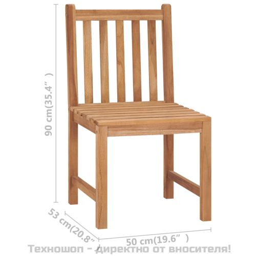 Градински комплект за хранене, 9 части, 180x90 см, масивно тиково дърво