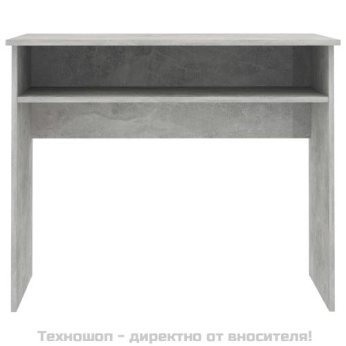 Бюро, бетонно сиво, 90x50x74 см, инженерно дърво