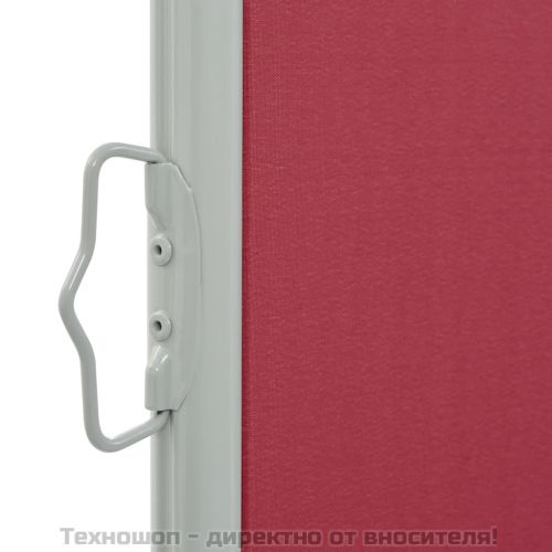 Прибираща се странична тента, 100х300 см, червена