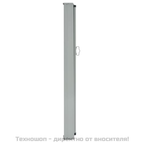 Прибираща се странична тента, 100х300 см, червена