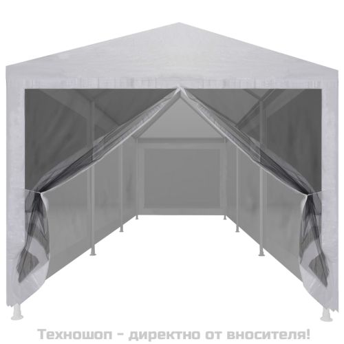 Шатра за партита с 8 мрежести стени, 9х3 м