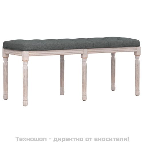 Пейка, тъмносива, 110x40x49 см, текстил