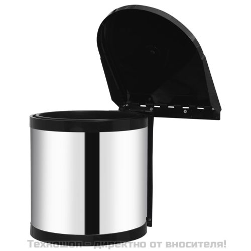 Кухненски вграден кош, неръждаема стомана, 8 л