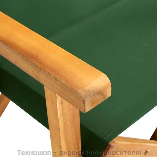 Режисьорски стол, акациево дърво масив, зелен