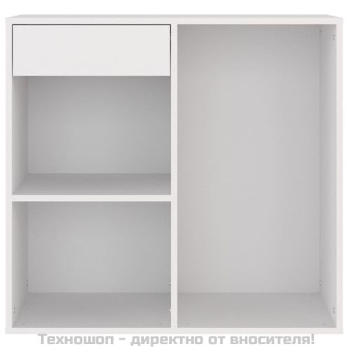 Козметичен шкаф, бял, 80x40x75 см, инженерно дърво