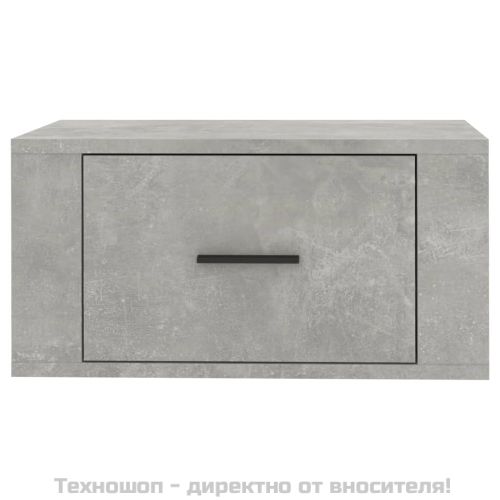 Нощно шкафче за стенен монтаж, бяло, 50x36x25 см