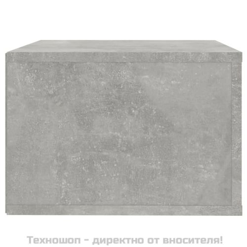 Нощно шкафче за стенен монтаж, бяло, 50x36x25 см