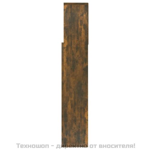 Табла за легло тип шкаф, опушен дъб, 160x19x103,5 см
