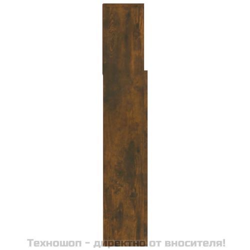 Табла за легло тип шкаф, опушен дъб, 120x19x103,5 см