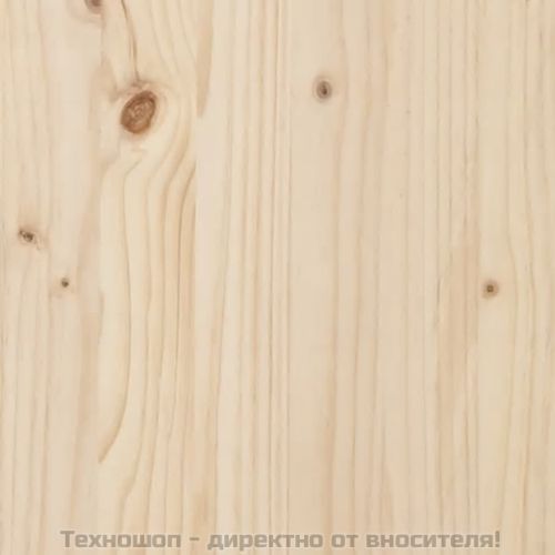 Горна табла за легло, 141x4x100 см, бор масив
