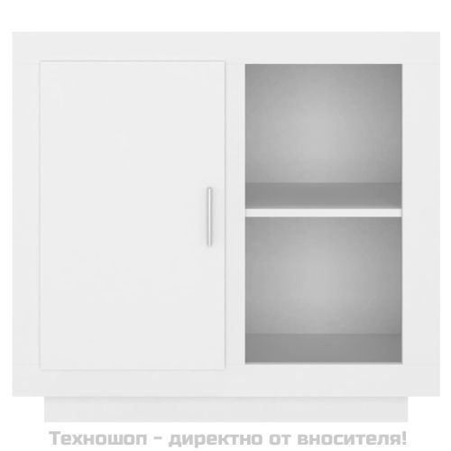 Сайдборд, бял, 80x40x75 см, стомана