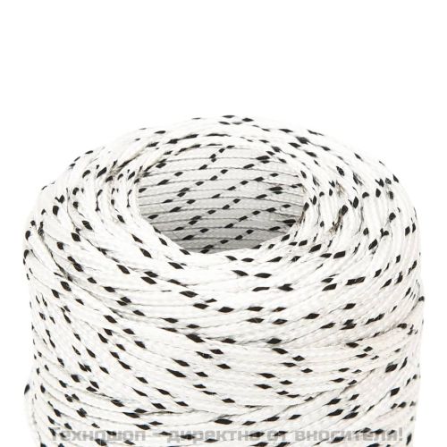 Плетено въже за лодка бяло 2 мм x 100 м полиестер