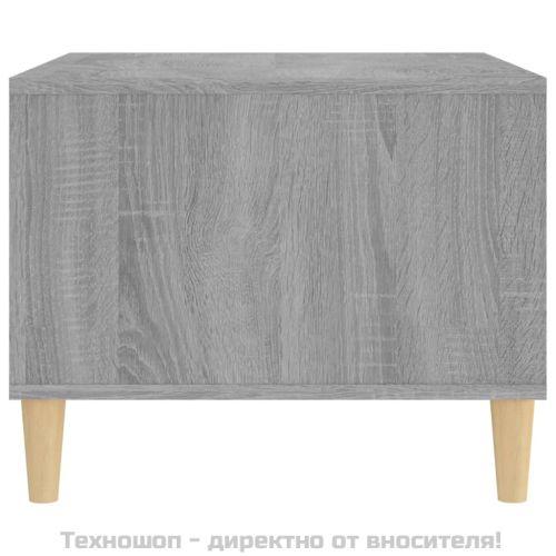 Кафе маса, сив сонома, 60x50x40 см, инженерно дърво
