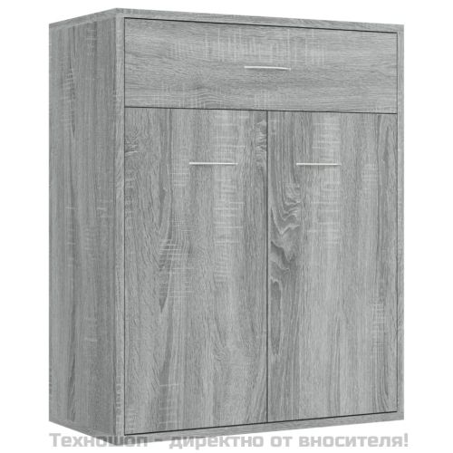 Сайдборд, сив сонома, 60x30x75 см, инженерно дърво