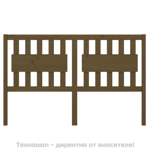 Горна табла за легло, меденокафява, 155,5x4x100 см, бор масив