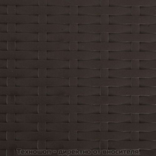 Сгъваеми градински столове, 2 бр, HDPE и стомана, кафяви