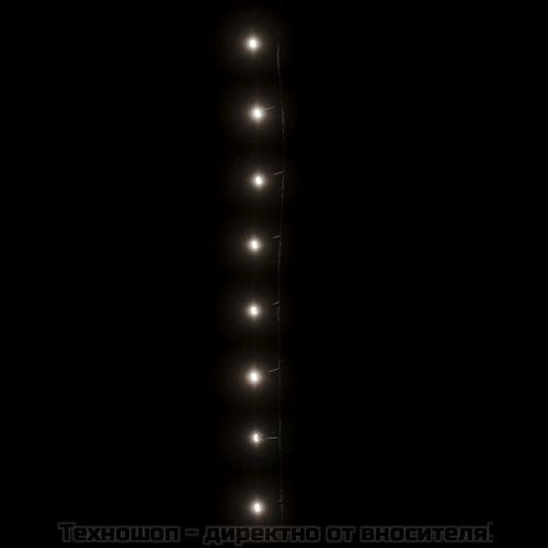 Светещ стринг 1000 LED закрито и открито IP44 100 м студено бял