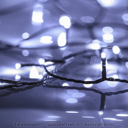 Светещ стринг 1000 LED закрито и открито IP44 100 м студено бял