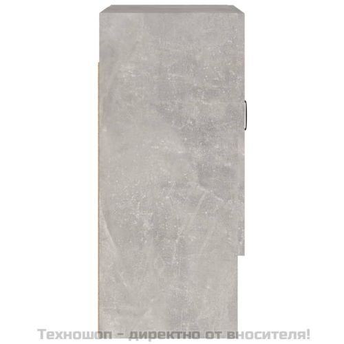 Стенен шкаф, бетонно сив, 60x31x70 см, инженерно дърво