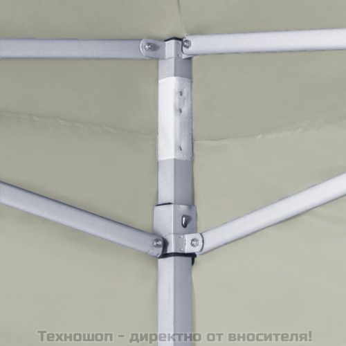 Сгъваема шатра с 2 стени, 291x291x315 см, кремава