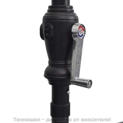 LED конзолен градински чадър 3 м зелен