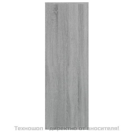 Етажерка за обувки, сив сонома, 54x34x100,5 см, инженерно дърво