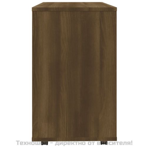 Странична маса, кафяв дъб, 70x35x55 см, инженерно дърво