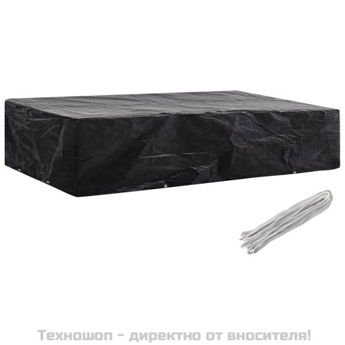 Покривало за градински шезлонг 8 капси 218x77x55 см