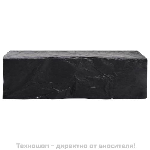Покривало за градински шезлонг 8 капси 218x77x55 см