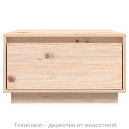 Кафе маса, 55x56x32 см, борово дърво масив