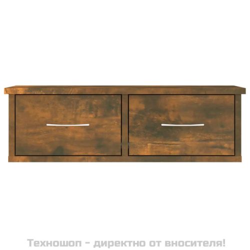 Стенен шкаф, опушен дъб, 60x26x18,5 см, инженерно дърво