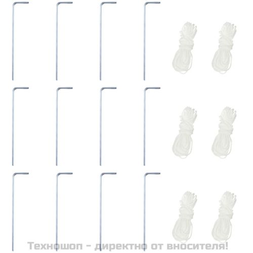 Шестоъгълна pop-up шатра с 6 стени сива 3,6x3,1 м