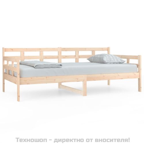 Дневно легло, борово дърво масив, 90x190 см