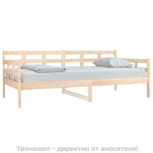 Дневно легло, борово дърво масив, 90x190 см