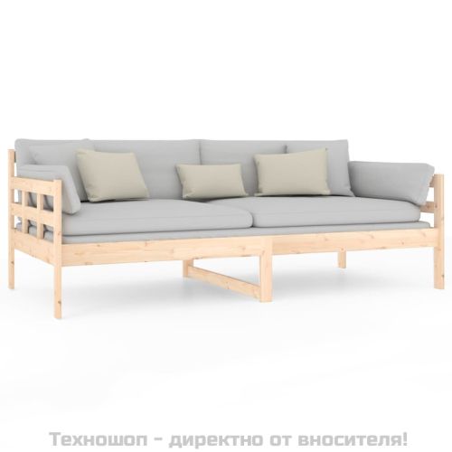 Дневно легло, борово дърво масив, 90x190 см