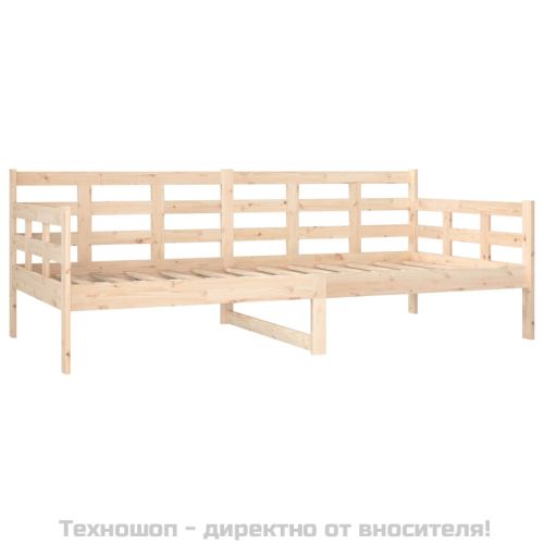 Дневно легло, борово дърво масив, 90x190 см