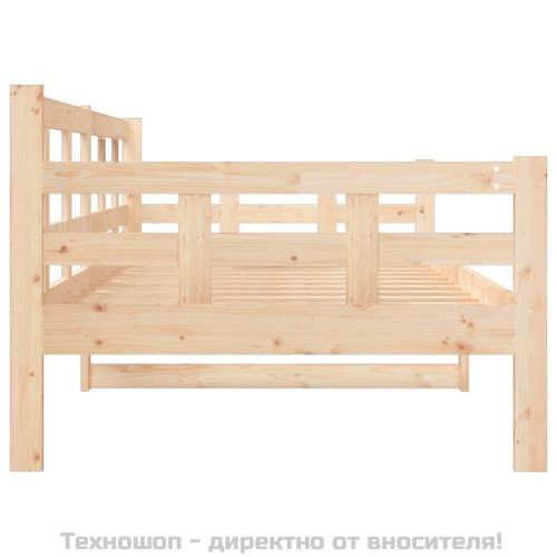 Дневно легло, борово дърво масив, 90x190 см