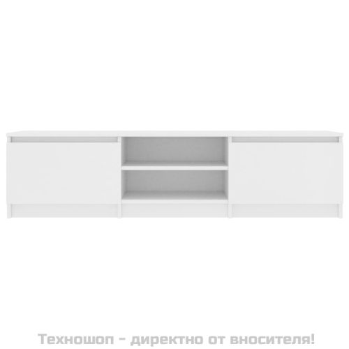 ТВ шкаф, бял, 140x40x35,5 см, ПДЧ