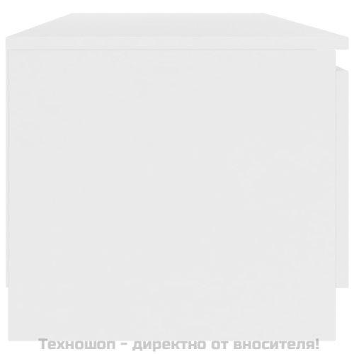 ТВ шкаф, бял, 140x40x35,5 см, ПДЧ