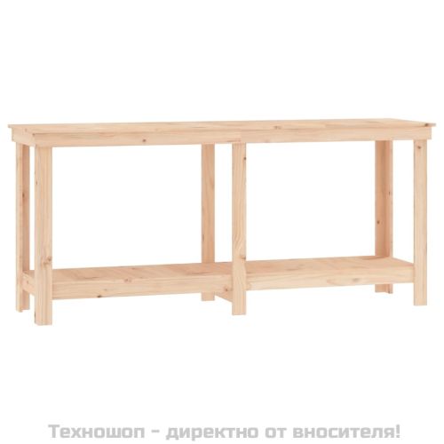 Работна маса 180x50x80 см борово дърво масив