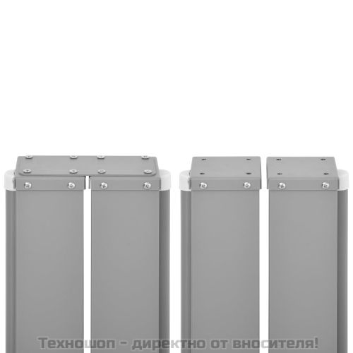 прибираща се странична тента, 160х600 см, кремава